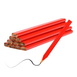 G4GADGET 8 x Carpenter Pencil Joiner Carpenter Toolbox Contractor Woodwork Pencil Approx Length 175mm (7") Per Pencil