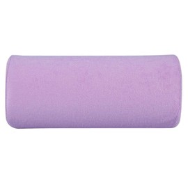 HURRISE Reposabrazos para uñas, cojín de terciopelo desmontable y lavable, semicircular para mesa de manicura, ideal para gelish, morado.