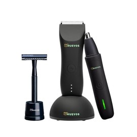 Perfect Trío para Cuerpo, Nariz y Barba – Rasuradora corporal 3.0 Pro, Rasuradora de Nariz, Rastrillo – Seguridad, Precisión y Afeitado Íntimo sin Irritación – Color Negro