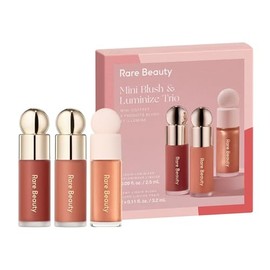 Rare Beauty Edición limitada Mini Blush & Luminize Trio - Amado - Virtud - Animar - Nuevo en caja