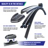 VENRAIN 24"+18" Wiper Blades for Car/SUV – OEM Quality, J-Hook