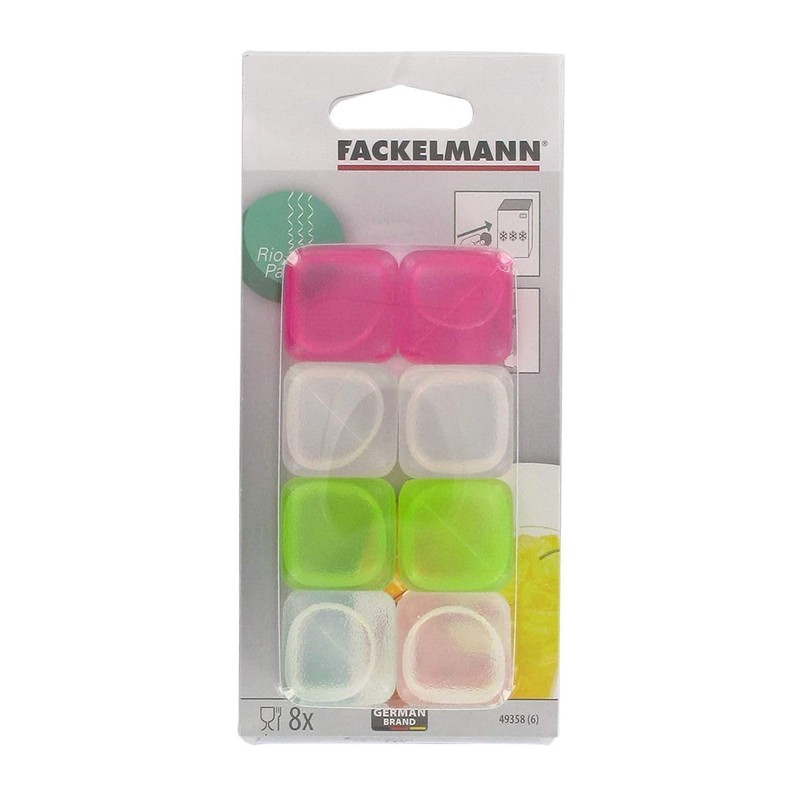 Fackelmann 49358 Reusable Plastic Ice Cubes, Reusable Ice Cubes, Freezer