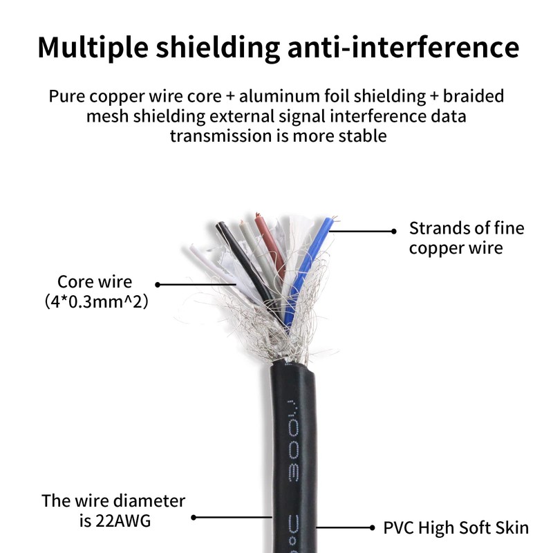 Eonvic Industrial M12 5 Pin Female Aviation Sensor Connector Electrical