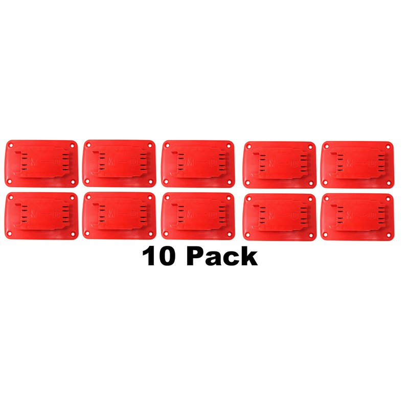 JSP Manufacturing Red Plastic Power Tool Holder Mount for Milwaukee