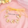 Campsis Wedding Bride Pearl Headpiece Golden Leaf Alloy Tie Back