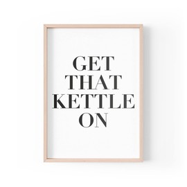 Tongue in Peach PBH21 Funny Quote Tea Coffee Cuppa Kitchen Print A4 A3 A5 Frame Not Included