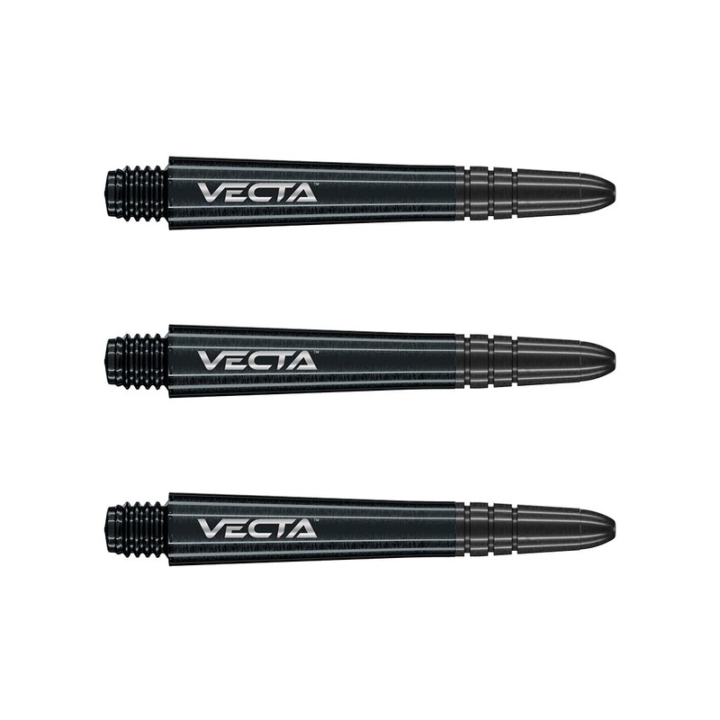 WINMAU Vecta Black Intermediate Polycarbonate Dart Stems (Shafts) - 10