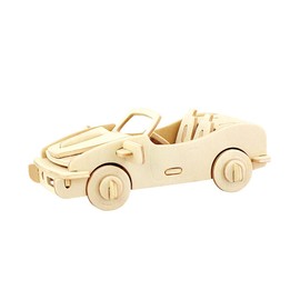 Wooden Model Kits 3D Puzzles Build Car Kit Wooden Model Toy Kit Wood Puzzle Car Wooden Model Toy Kit Model Car 29-pcs (Racing Car)