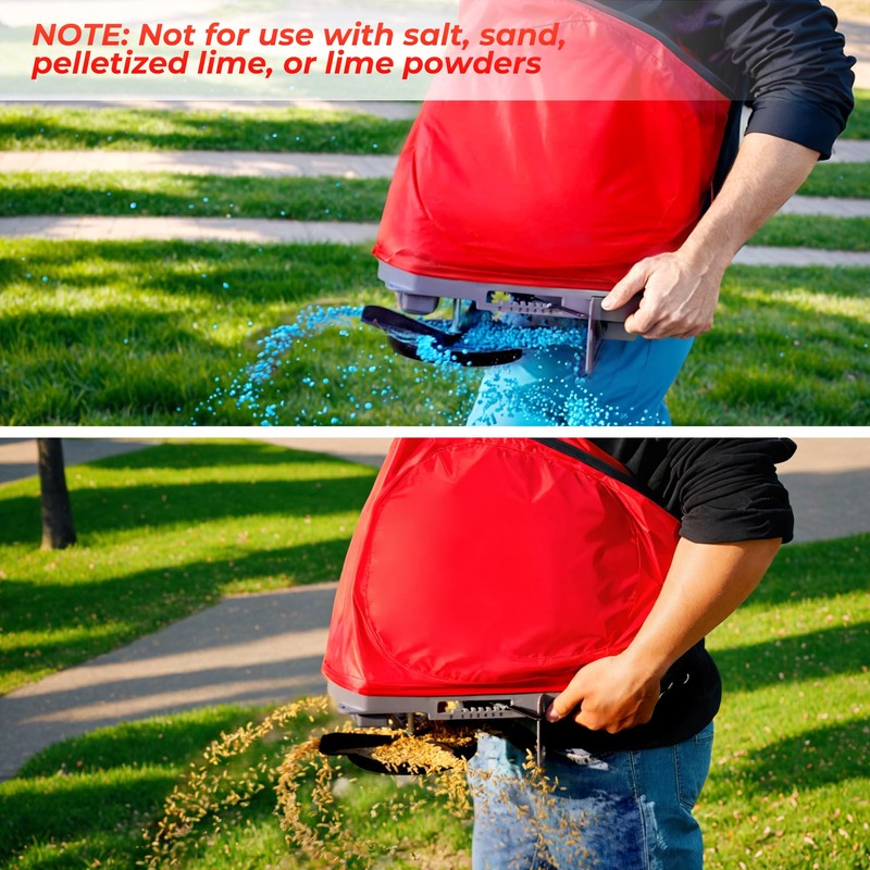 Walensee Handheld Bag Seeder Spreader with 25lb Bag, Frame Support,