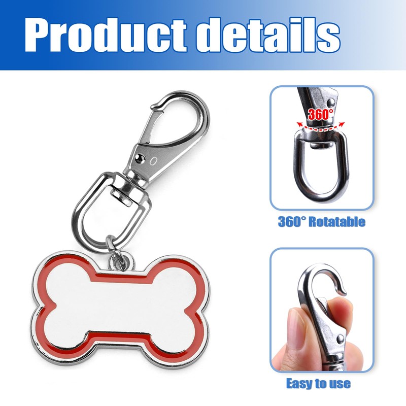 KINLINK 304 Stainless Steel Swivel Snap Hooks, 8 Pack 4