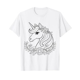 Cute Unicorn to Paint and Color for Kids T-Shirt