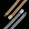 10mm Ice Cuban Link Chain Bracelet Hip Hop Jewelry 18K