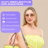 Fa.Beau.Lux Rimless Rectangle Sunglasses for Women Men Retro 90s Y2K