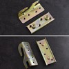 Wmzjnljy 4pcs Bed Brackets Corner Heavy Duty Non-Mortise Bed Hinges