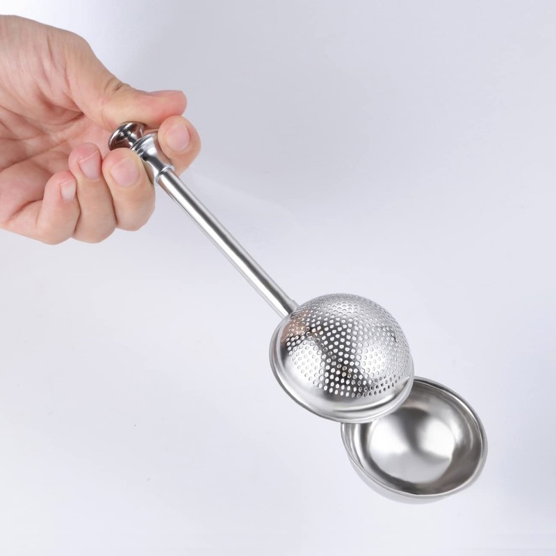 2 Pack Flour Duster Powdered Sugar Shaker Sifter Stainless Steel