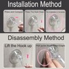 lankai Pack of 6 Suction Cup Hooks, Suction Cup Hooks,