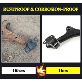 A-Partrix Rear Left Lower Control Arm, Car Parts Control Arm Replacement 1PC fits Acura Integra 1994 1995 1996 1997 1998 1999 2000 2001 fits Honda Civic del Sol 1996 1997