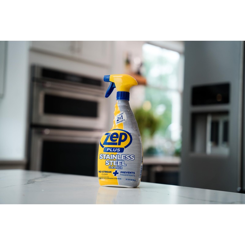 Zep Plus Stainless Steel Cleaner - 32 Fl OZ -