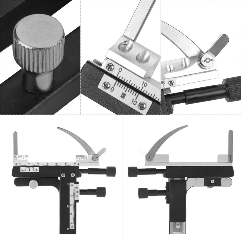 Microscope Attachable Mechanical Stage X-Y Moveable Stage Caliper With Scale