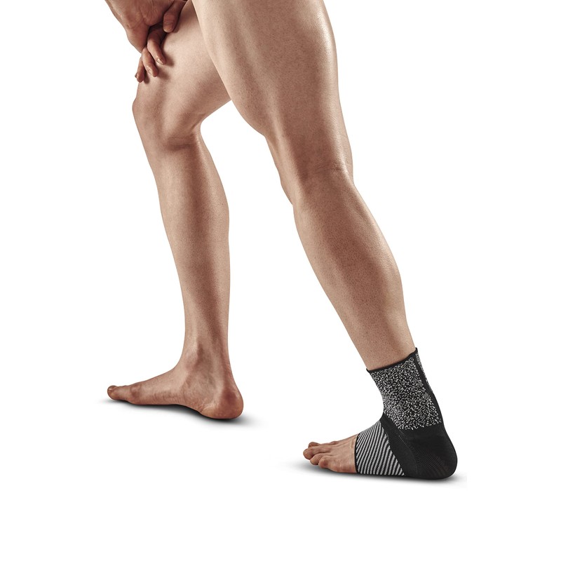 CEP Max Support Achilles Sleeve, Black/White, Unisex, XL