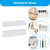 Straw Holder, Large Magnetic Straw Holder Tumbler Straws Organizer Storage