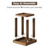 WINWY Solid Wood End Table for Living Room Set of