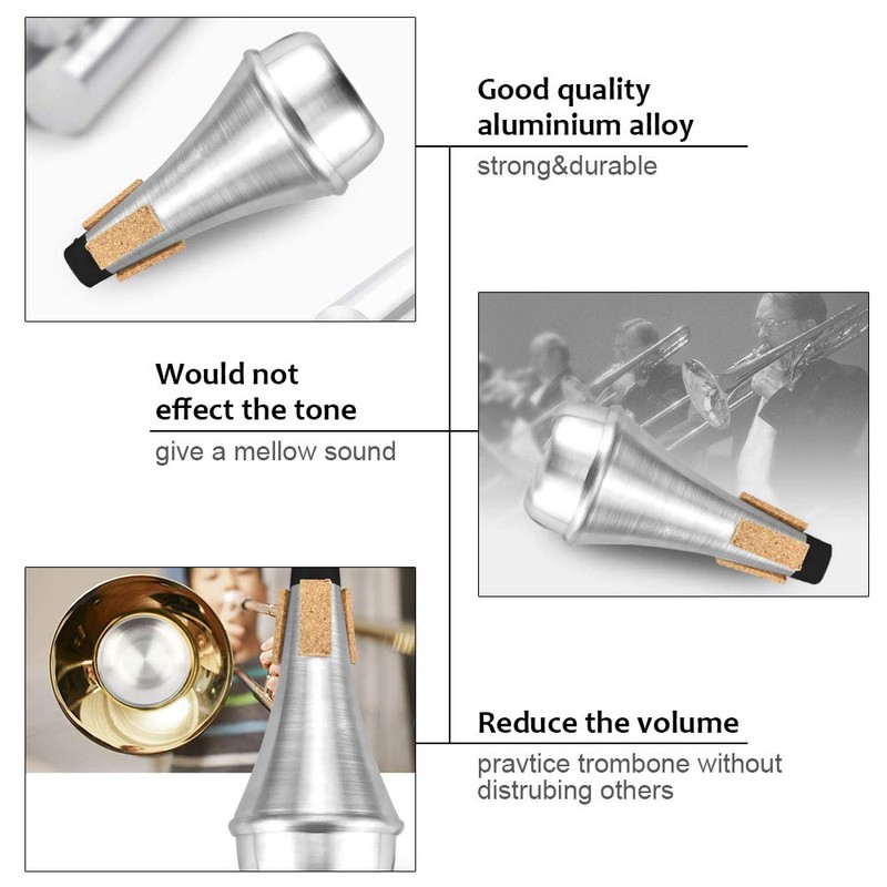 TANCUDER Trumpet Mute Trumpet Mute Aluminium Alloy Trumpet Silencer Trumpet