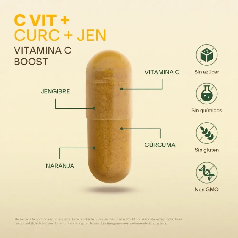 Suplemento Vitamina C 200 Cápsulas | Vitalbotanics