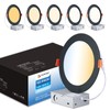 CycevSun 12 Pack Black Recessed Lights 6 Inch, Dimmable Canless