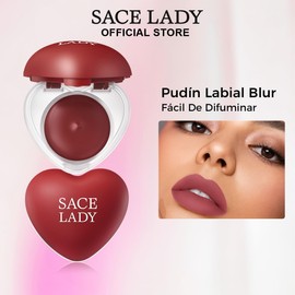 SACE LADY Lip Pudding en Tarro – Tinta Labial Mate Suave con Efecto Blur, Transfer-Proof, Textura Ligera Hidratante, Difuminable y Multiuso,P08 Dusky Rose