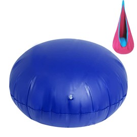 Kids Swing Hammock Pod Chair Replacement Inflatable Cushion, 27.5 in Swing Hammock Pod Chair Thickened PVC Inflatable Cushions (Blue)