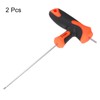 HARFINGTON 2pcs T-Handle Ball End Hex Key Wrench 2mm Metric