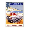 Spiffing Prints Monaco 1936 Racing Poster - Large - Semi