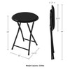Folding Stool - Backless 18-Inch Stool with 225lb Capacity for