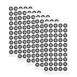 6.0 mm 3D Scanning Marker Reference Point, Positioning Targets with Black for 3D, Diffuse Reflection Point Markers for 3D Scanner (5 Sheet)
