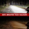 SHENKENUO LED Headlight Kit 9005 H1 Combo 6000K Bulb for