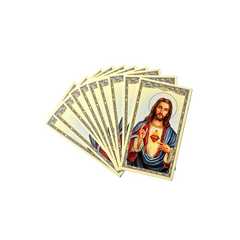 Sacred Heart Of Jesus Holy Card -Consecration-10 pack