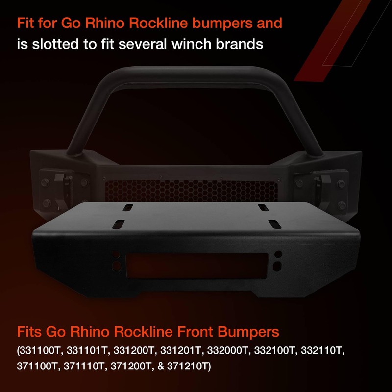 332000T Winch Mounting Plate Fairlead Mount Bracket Fit for Go