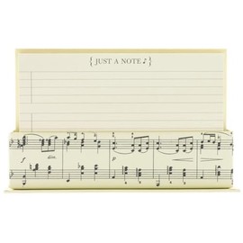 Graphique Flat Note Cards - Musical Stationery Cards with Matching Envelopes and Display Box - Blank Decorative Cards Make Perfect Gifts for Music Lovers - 50 Pack (NT1155MB)