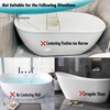 Tub Splash Guard Removable, 2 Pack Bathtub Water Splash Guards,Silicone
