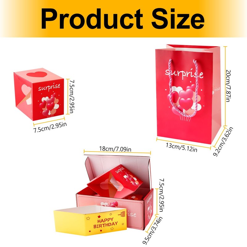 Lotsdonxia Exploding Money Surprise Gift Box – Fun, Creative Novelty