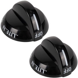 BlueStars Ultra Durable 316220009 Range Burner Gas Stove Knob Replacement Part Compatible with Frigidaire Ranges - Replaces 1379610 AP4322122 PS199153 AH1991531 EA1991531 - Pack of 2