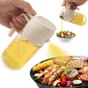 mqnxoi 2 in 1 Glass Oil Sprayer & Dispenser, 470ml Glass Olive Oil Sprayer,Cooking Oil Sprayer,Salad,16oz Oil Sprayer for Oil Bottle - Kitchen Gadgets