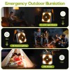 Unbranded Solar Camping Fan Rechargeable Battery Operated Fan 4 Speeds