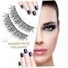 Healeved 5pairs Cotton Stalk False Eyelashes Natural Look Makeup Eyelash