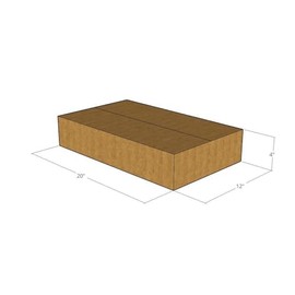 E1 Packaging 20" x 12" x 4" Corrugated Boxes 32 ECT (Pack of 5-20x12x4) | Quality Moving Boxes. Great for Shipping Boxes for Business, Office or Home.