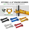 XINGWU Foldable Motorcycle Highway Foot Pegs Universal for 1-1/4" 32mm