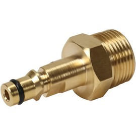 Gold High Pressure Washer Adapter, Hose Adapter Quick Connect, Brass M22 Washer Gun Hose Pipe Convert Tool Hose Accessories (M22 14MM Fitting Hose Connector)