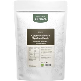 Everyday Superfood Organic Cordyceps Sinensis Mushroom Powder 900g, Ideal for Coffee and Tea and Mushroom Blends
