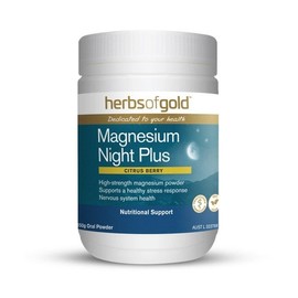 Herbs of Gold Magnesium Night Plus - Citrus Berry 150g